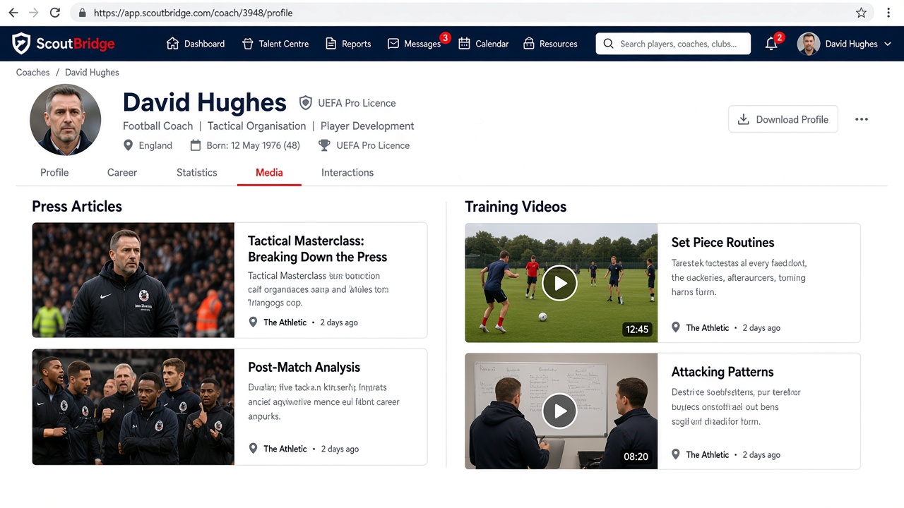 Media portal screenshot